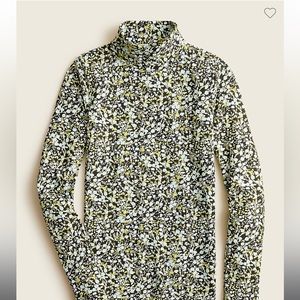 J Crew tissue turtleneck floral size M